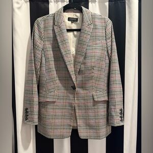 Talbots Women's Multicolor Checkered Blazer
